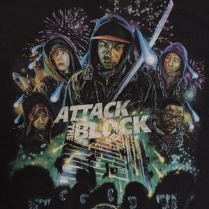 Vintage VTG rare movie merchandise T Shirt Attack the Block UK film